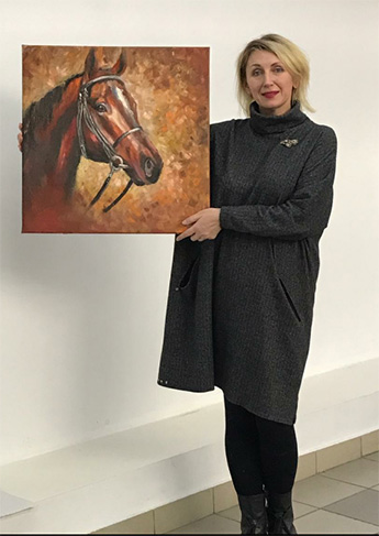 Equestrian world as seen by artist Irina Voronina