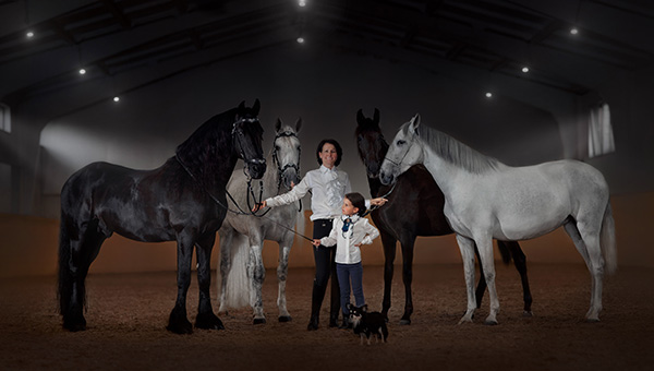 Стенд национальной ассоциации заводчиков и любителей лошадей породы Pura Raza Española